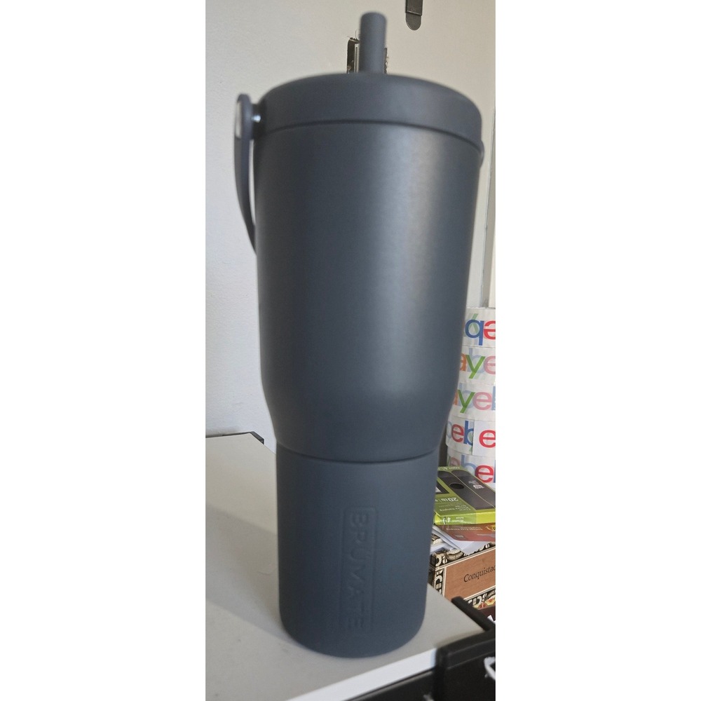 BruMate Era 30oz Tumbler Charcoal Matte Leakproof Insulated Travel Mug Handle
